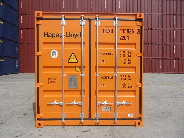 Πορτοκαλί κοντέινερ 20 ποδιών, 1ο ταξίδι